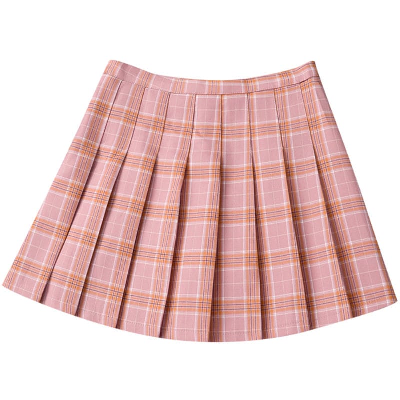 Sweet Plaid Mini Skirt - Skirt