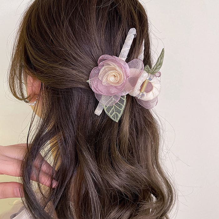 Sweet Rose Hair Claw - Standart - Other