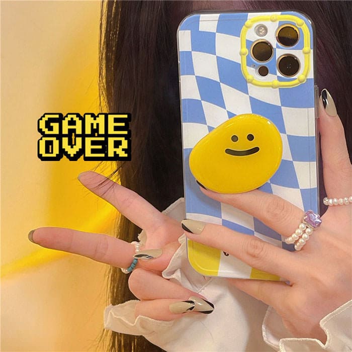 Sweet Smile Plaid iPhone Case - IPhone Case