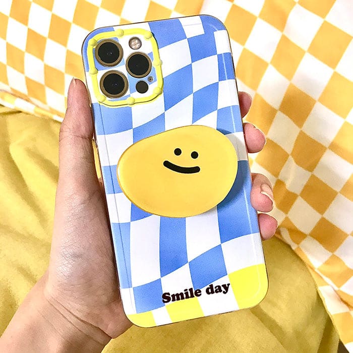 Sweet Smile Plaid iPhone Case - IPhone Case