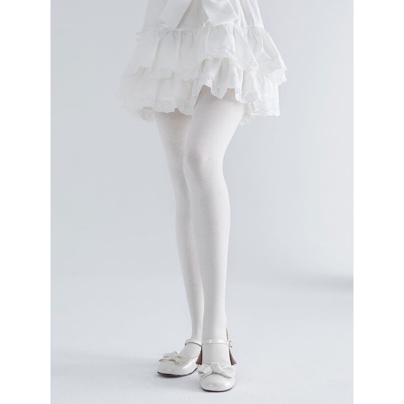 Sweet Soft Lolita White Tights - Tights