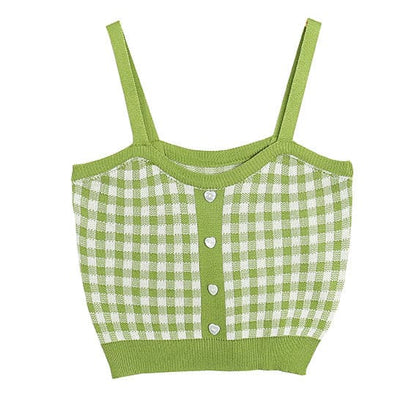 Sweet Summer Plaid Top - Tops