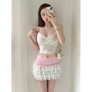 Sweetheart Lace Ballet Skirt - skirt