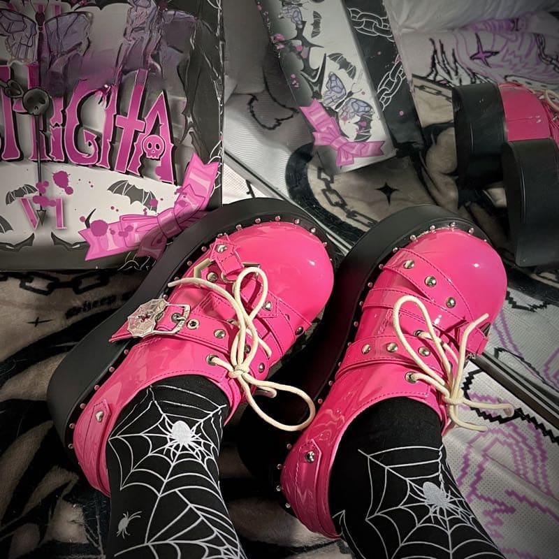Sweetheart Y2K Lolita Platform Shoes - Pink / 34/US5