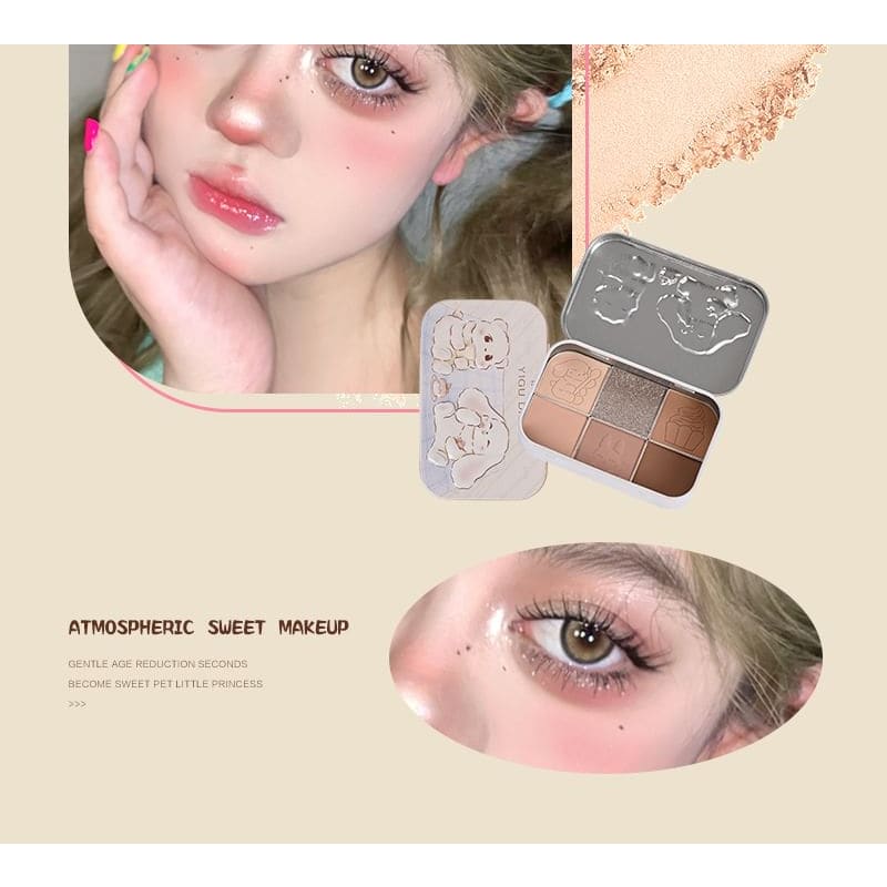 Tea Party Series Metal Box Eyeshadow Palette #01