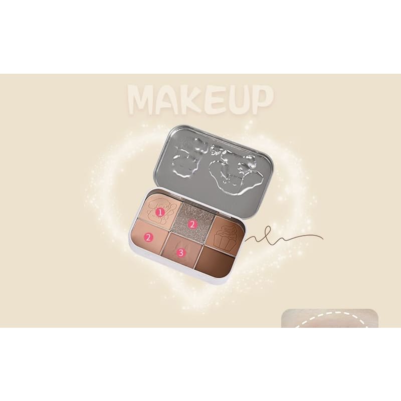 Tea Party Series Metal Box Eyeshadow Palette #01