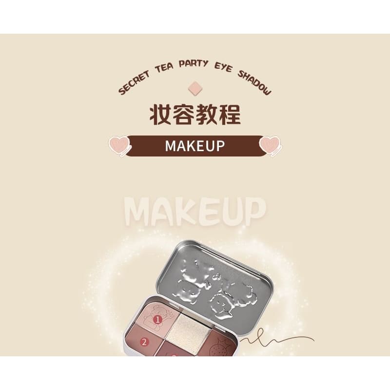 Tea Party Series Metal Box Eyeshadow Palette #02