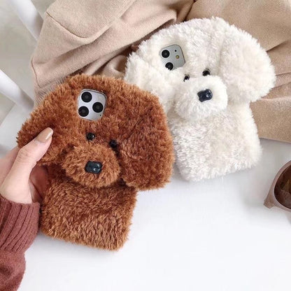 Teddy Dog Kawaii Fluffy Phone Case for IPhone MM2164