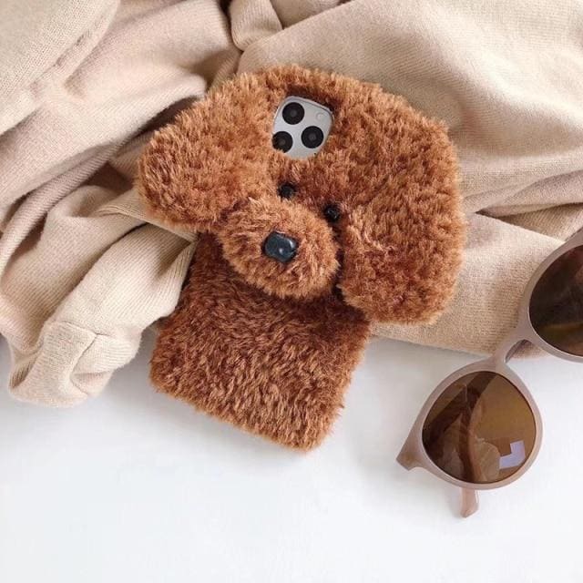 Teddy Dog Kawaii Fluffy Phone Case for IPhone MM2164