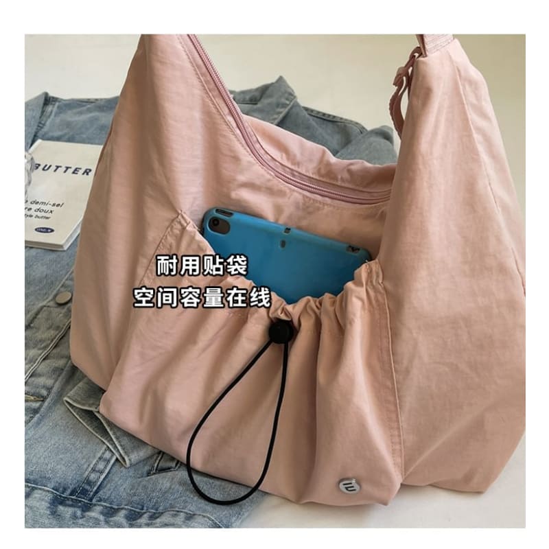 Textile Plain Crossbody Bag