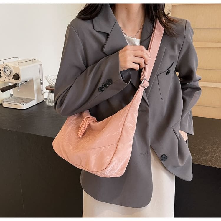 Textile Plain Shoulder Bag