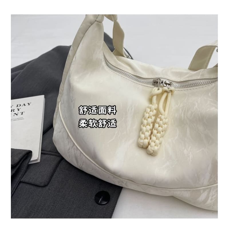 Textile Plain Shoulder Bag