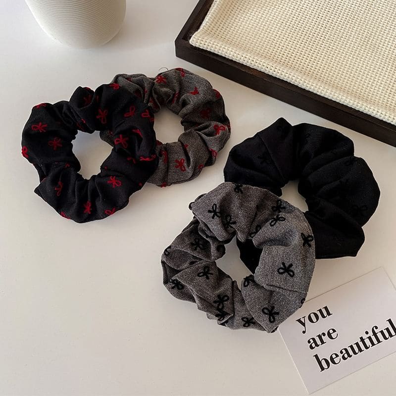 Textile Scrunchie - Hair Fashion Accessories