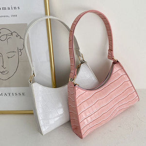 Texture Strap Handbag - Handbags