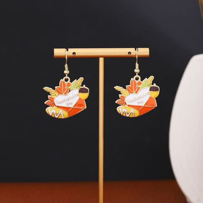 Thanksgiving Glaze Drop Earring - 1 Pair - E6277