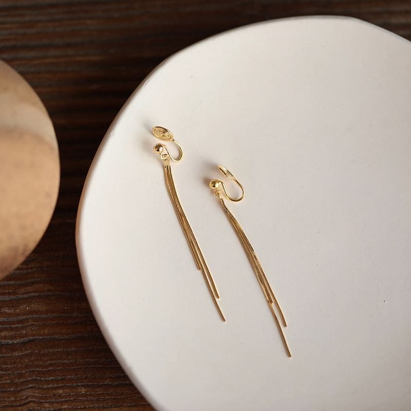 Threader Earring / Clip On Earring