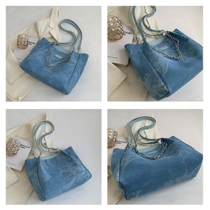 Tie Dye Chain Strap Tote Bag