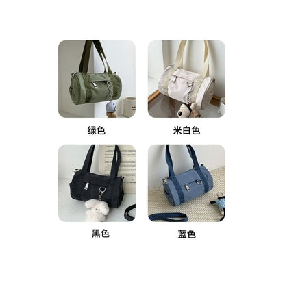 Top Handle Nylon Crossbody Bag