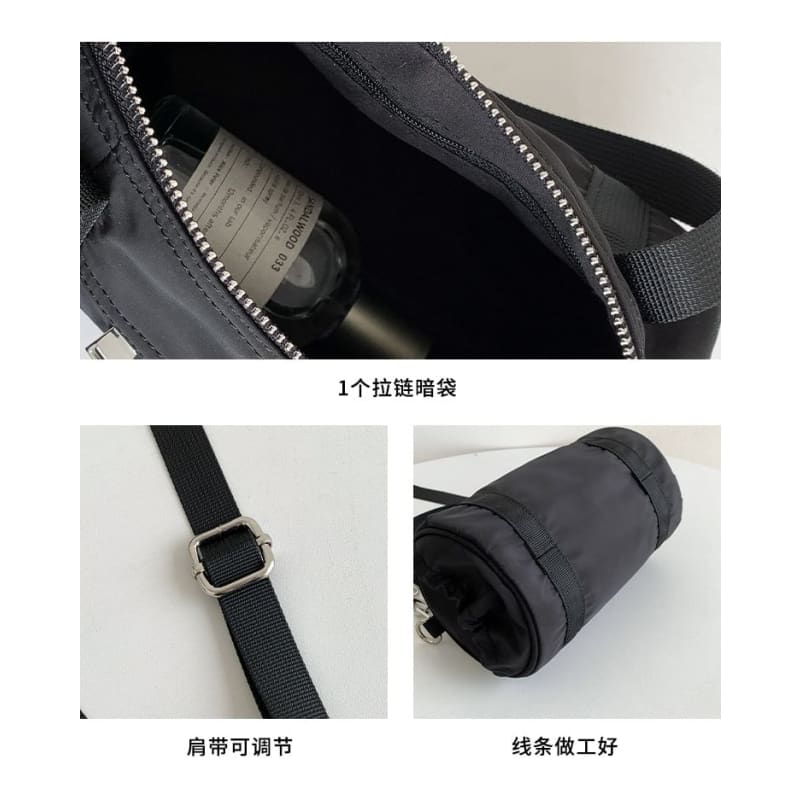 Top Handle Nylon Crossbody Bag