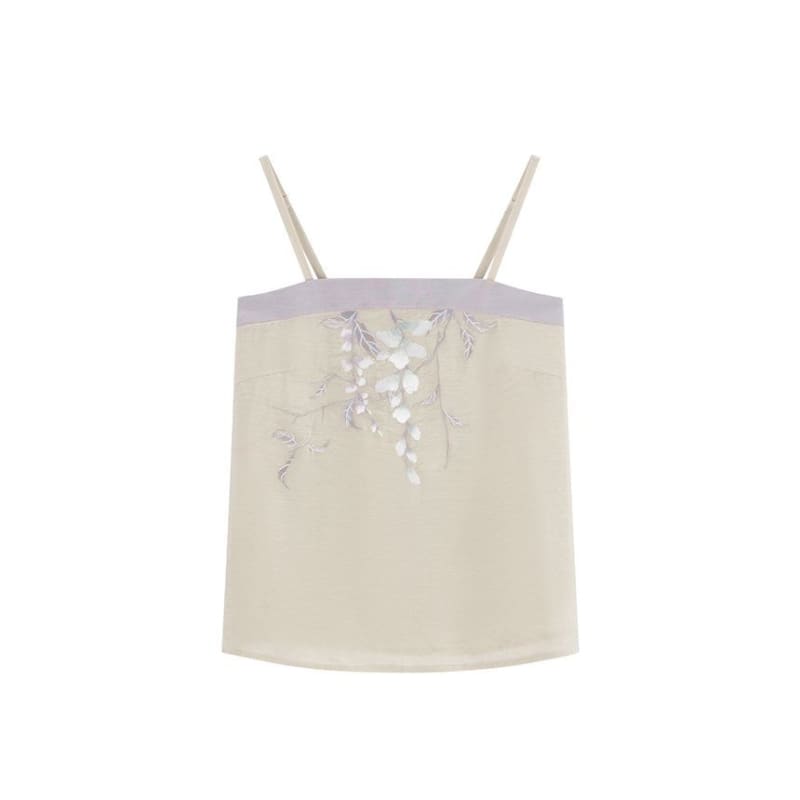 Traditional Chinese Embroidered Camisole Top / High Rise