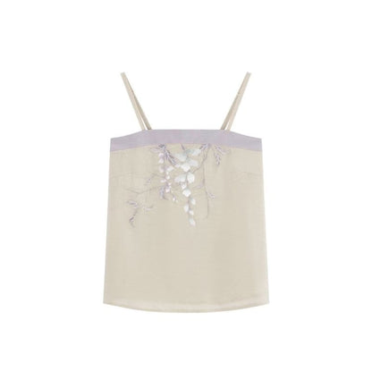 Traditional Chinese Embroidered Camisole Top / High Rise