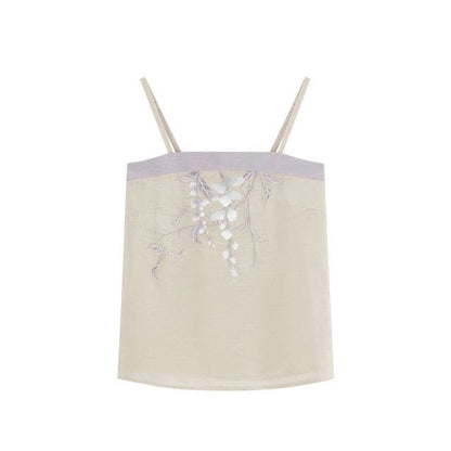 Traditional Chinese Embroidered Camisole Top / High Rise