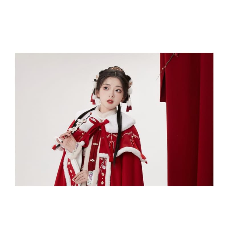 Traditional Chinese Embroidered Open Front Coat