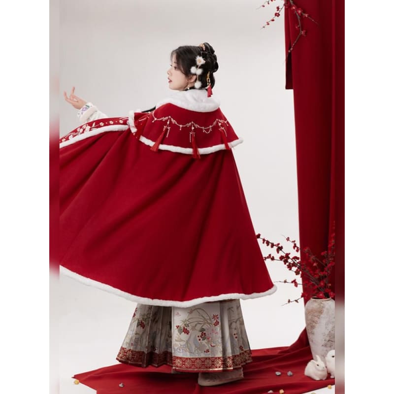 Traditional Chinese Embroidered Open Front Coat