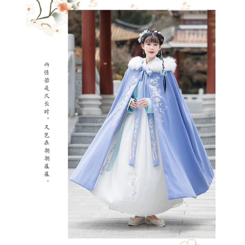 Traditional Chinese Fluffy Cape / Long