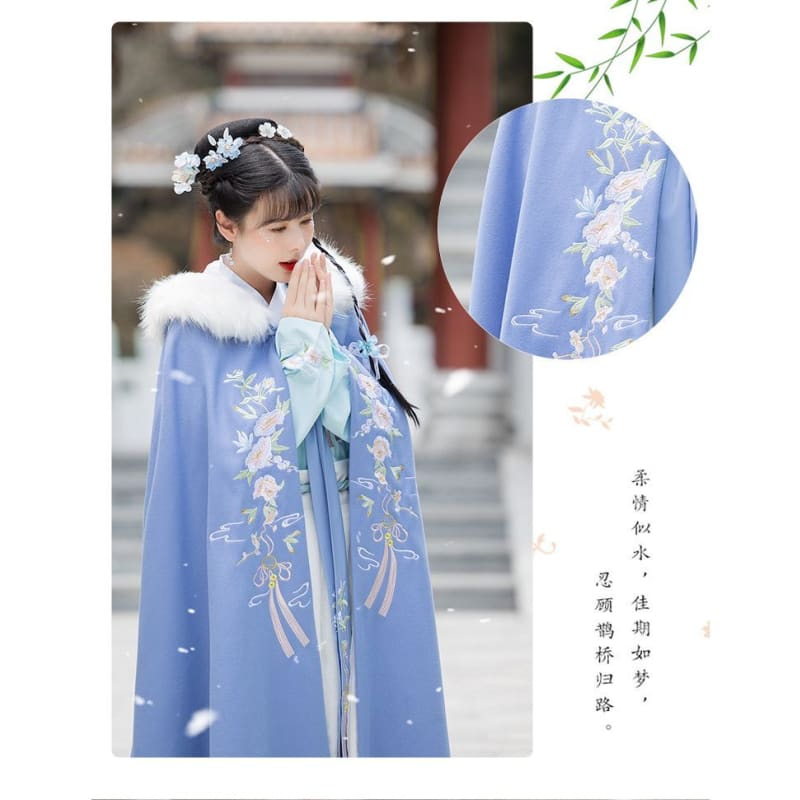 Traditional Chinese Fluffy Cape / Long