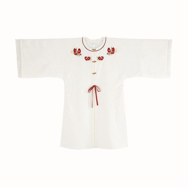 Traditional Chinese Long-Sleeve Crew Neck Embroidered