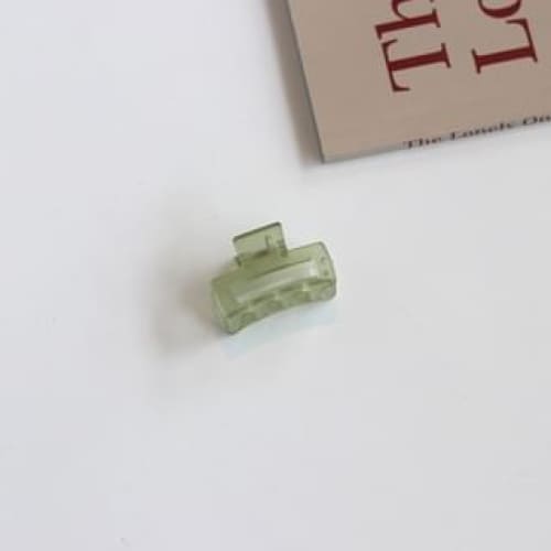 Translucent Hair Clamp (Various Designs) - 19 - Rectangle