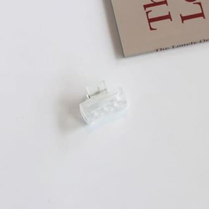 Translucent Hair Clamp (Various Designs) - 20 - Rectangle