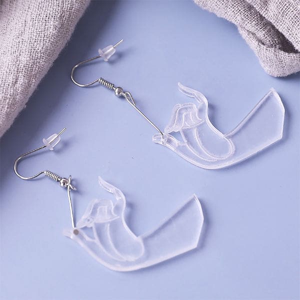 Transparent Hands Earrings - earrings