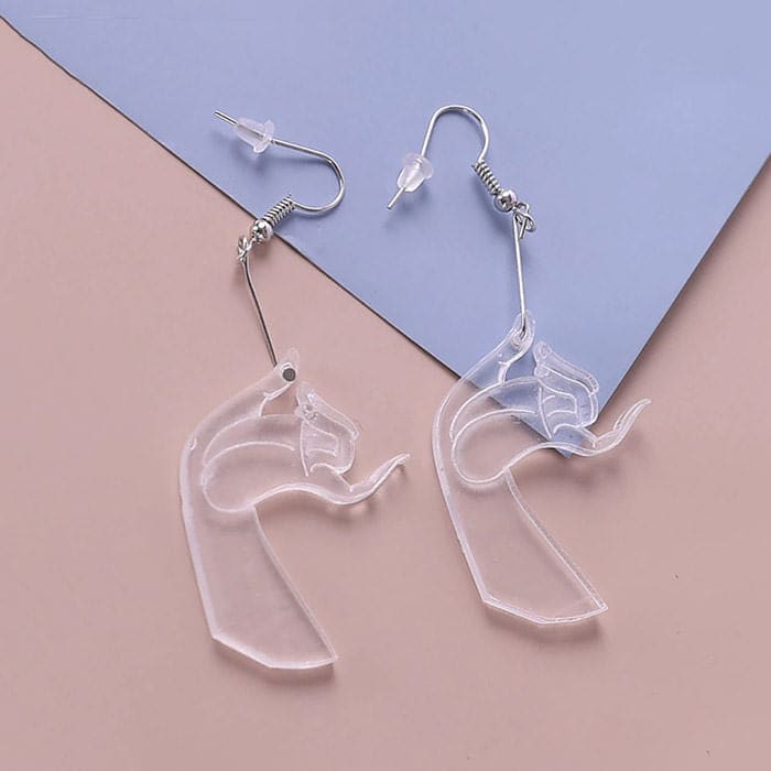 Transparent Hands Earrings - earrings