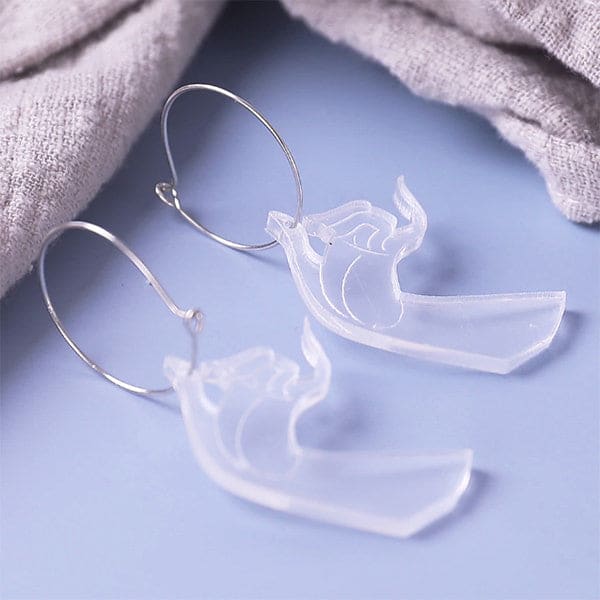 Transparent Hands Earrings - earrings