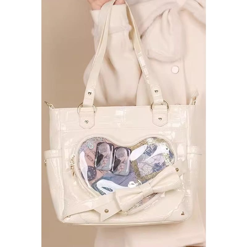 Transparent Love Bowknot Shoulder Bag