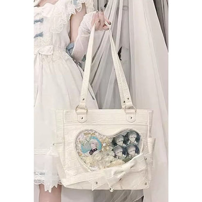 Transparent Love Bowknot Shoulder Bag