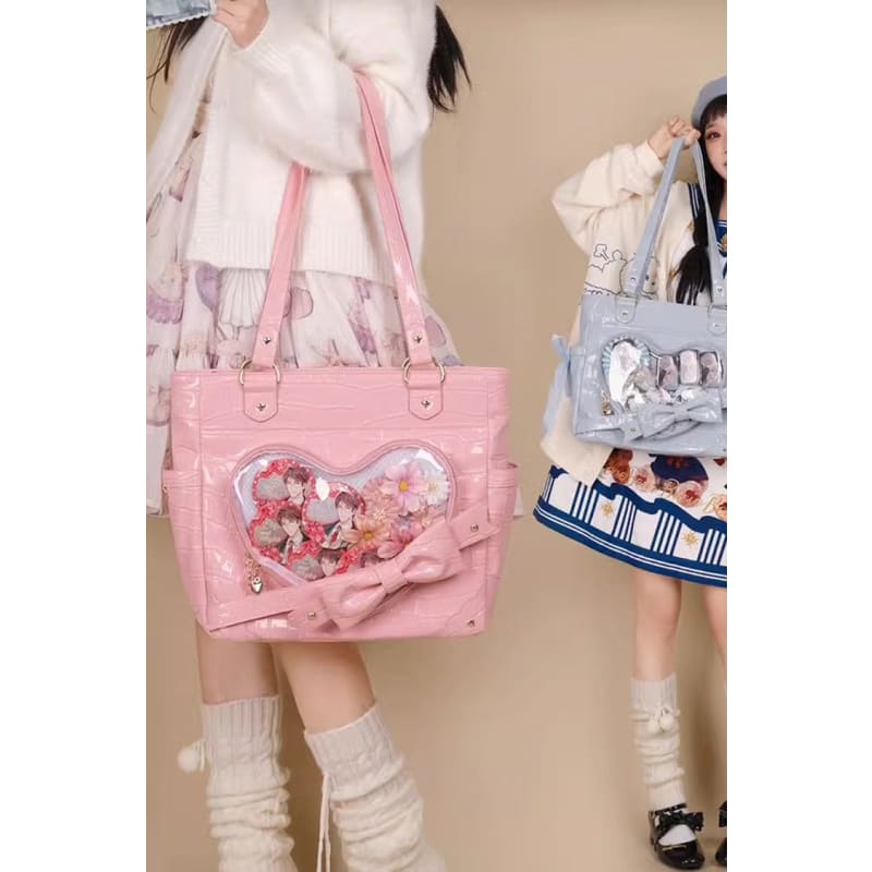 Transparent Love Bowknot Shoulder Bag