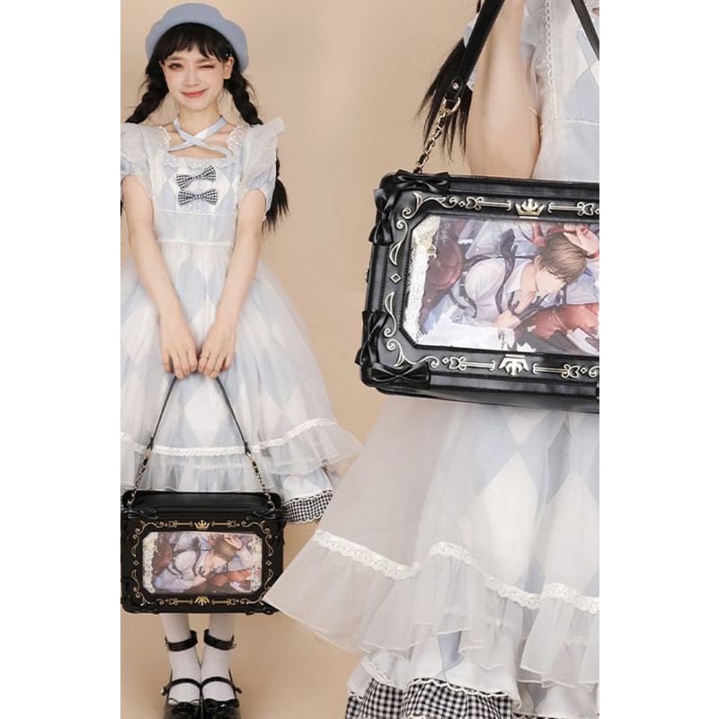 Transparent Princess Bow Shoulder Bag