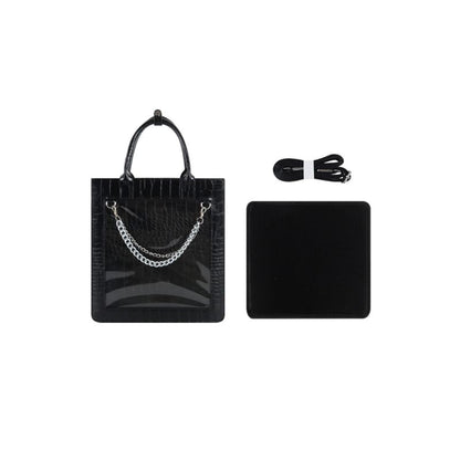 Transparent with Chain Gothic Handbag