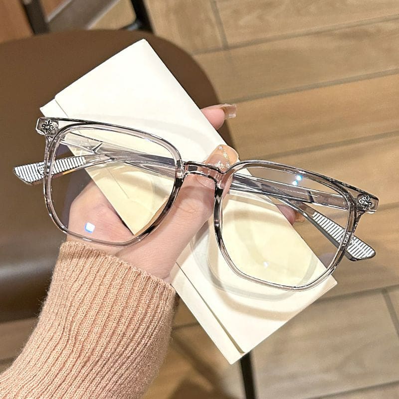 Trendy Square Glasses ON1449 - Grey