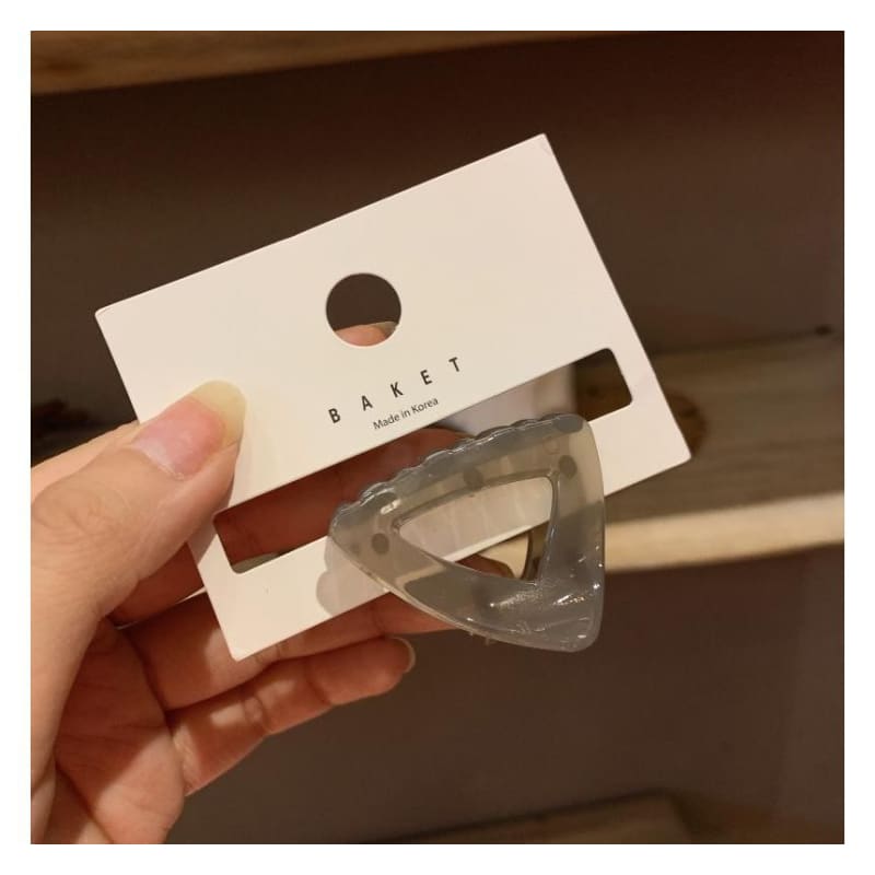 Triangle Acrylic Hair Clamp