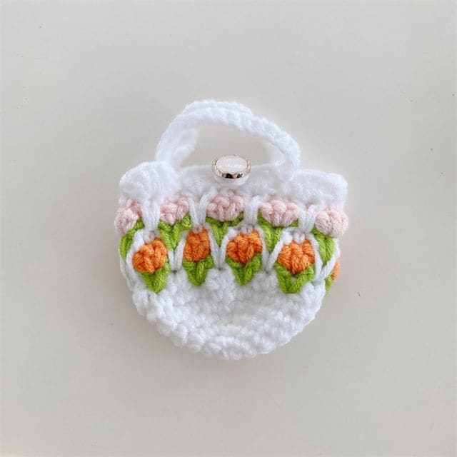 Tulip Knit AirPods / Pro Earphone Case Skin - White