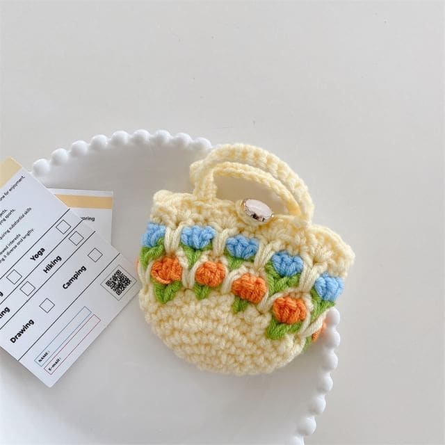 Tulip Knit AirPods / Pro Earphone Case Skin - Yellow