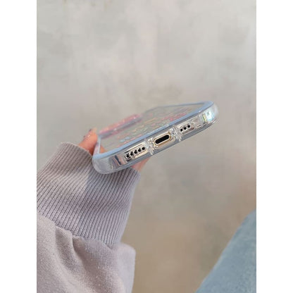 Tulip Lettering Mirrored Phone Case