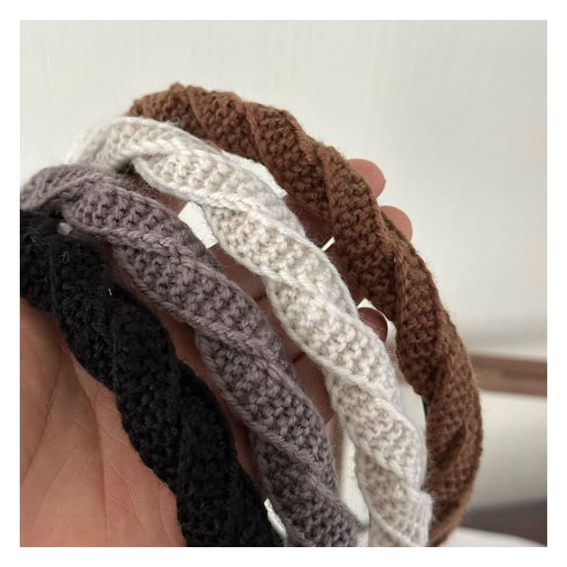 Twisted Woven Knit Headband