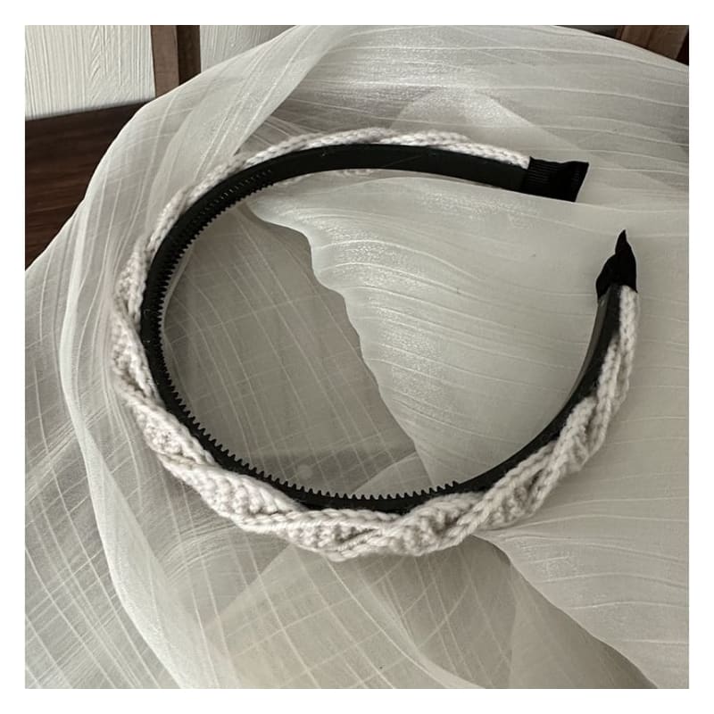 Twisted Woven Knit Headband