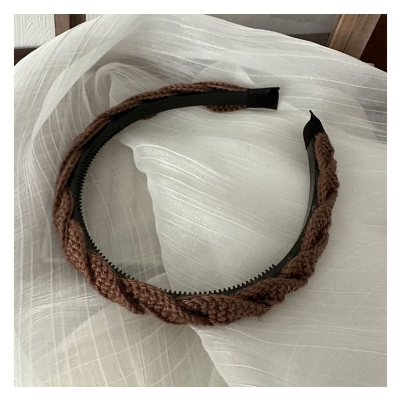 Twisted Woven Knit Headband