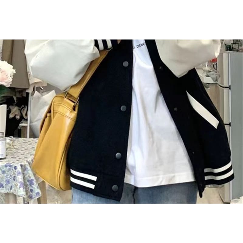 Two Tone Baseball Jacket